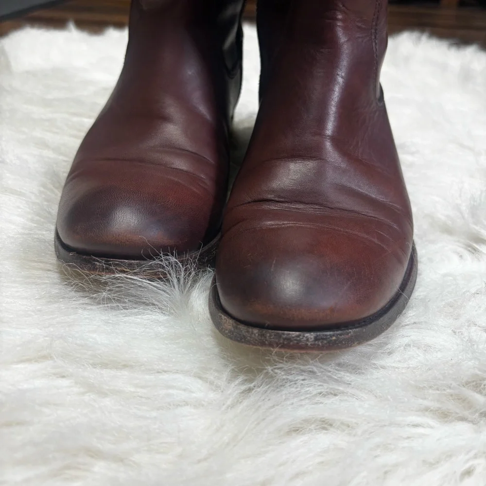 Frye Cognac Tall Leather Riding Boots size Women’s 7.5
